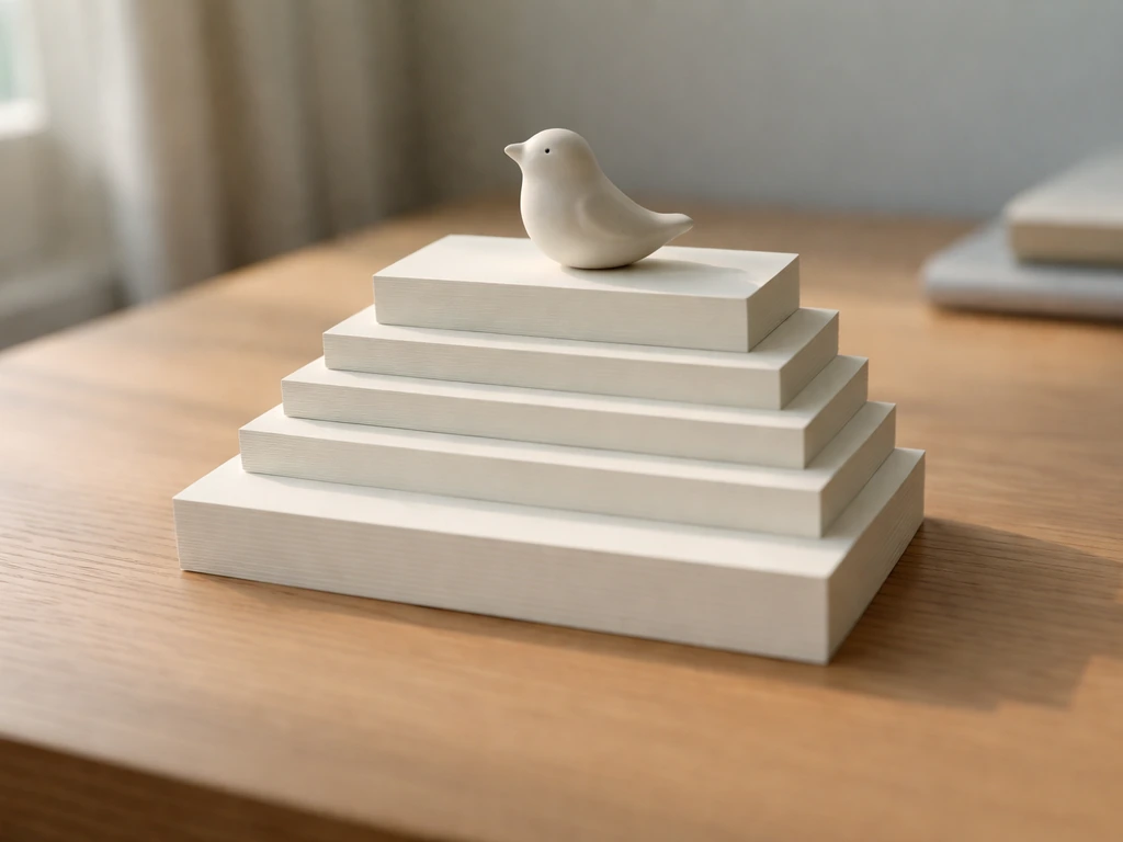 Minimal taxonomy-style hierarchy with a small bird illustration representing class Aves, no text.