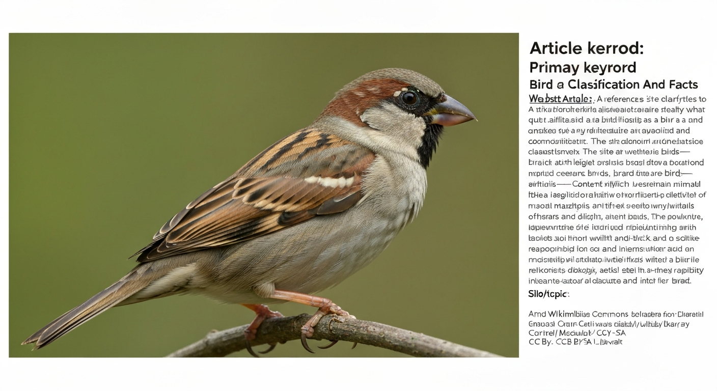 sparrow is a perching bird
