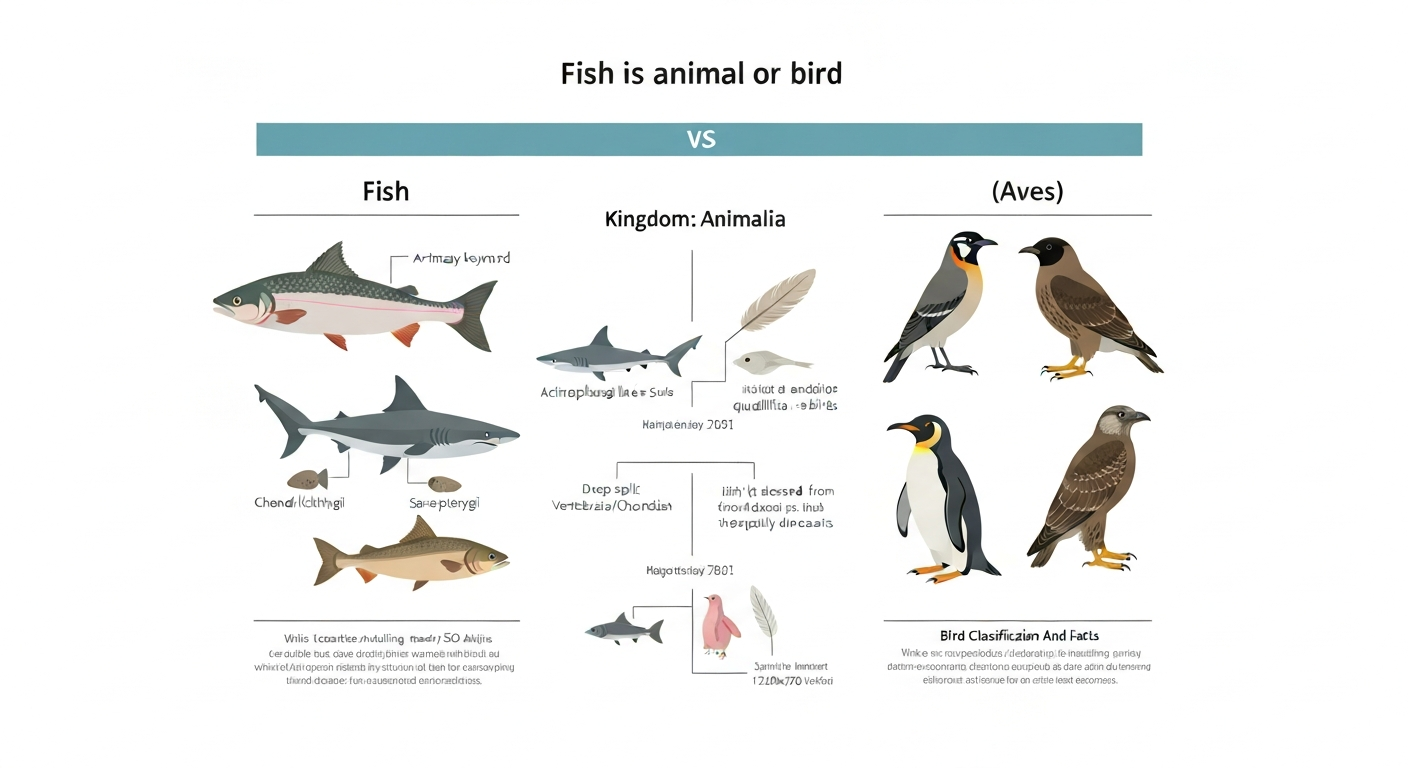 fish is a bird or animal
