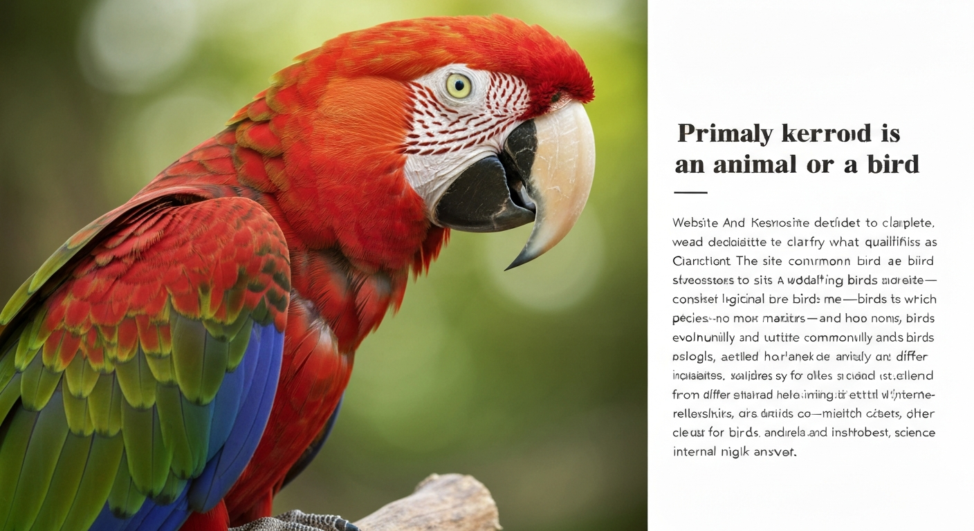 is parrot an animal or a bird